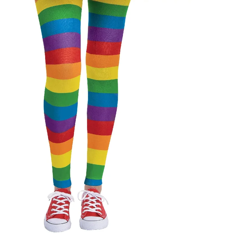 Rainbow Footless Tights